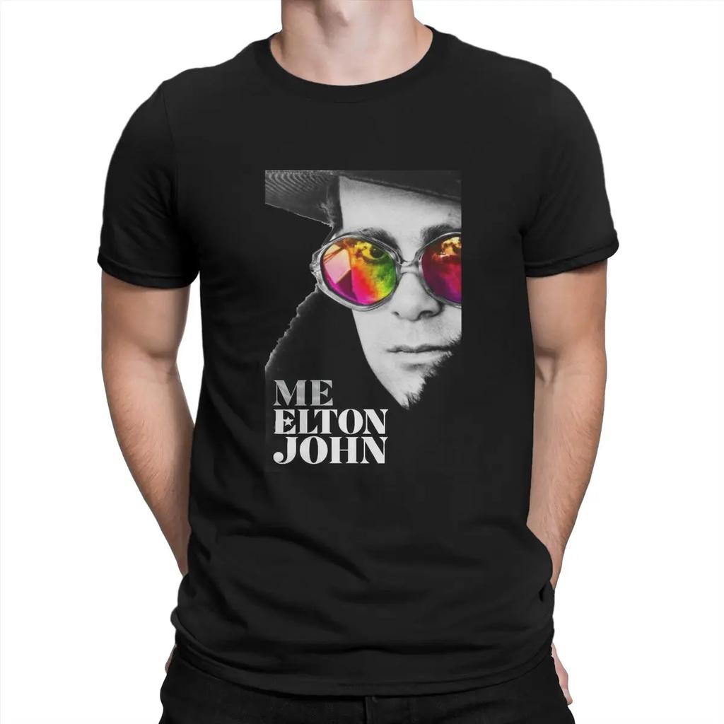 Singer Who Obtained CBE T Shirt Elton John Cotton Clothing Leisure Short Sleeve O Neck Tee Shirt Summer T-Shirts Unisex