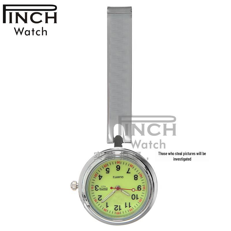 Engraved Women's Nurse Pendant Brooch Watch for Medical Use