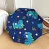 1pc Dinosaur Space Adventure Fabric Umbrella with Plastic Handle,Suitable for All Seasons Home Travel Outdoor UmbrellaDD1573