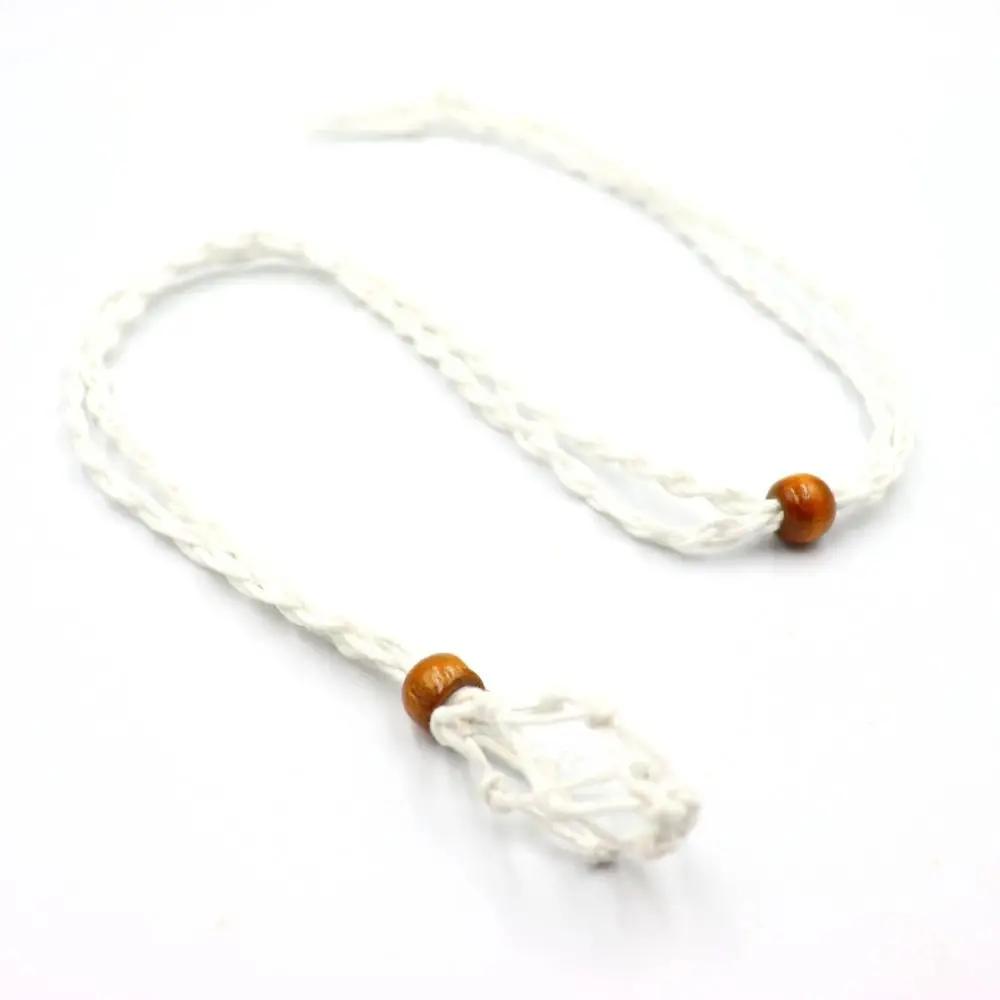 Easy Use DIY Necklace Cord Braided Length Adjustable Crystal Necklace Holder Hand-woven Wax Rope Braided Necklace Cord Bracelet