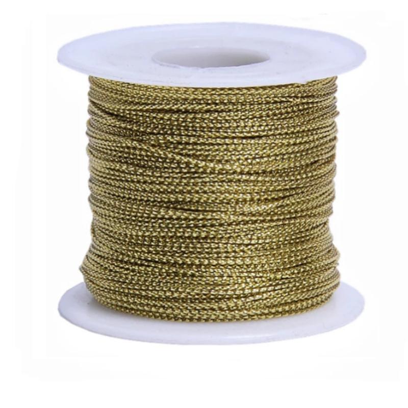 

100meters/roll 1mm Round Nylon Beading Cord Thread Polyester Rope String For Hairpin Bracelet Necklace Findings Jewelry Making
