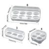 Sturdy PP Eggs Protectors Travel Organizers for Hiking Kitchen Use Sealed Freshing Clear Case