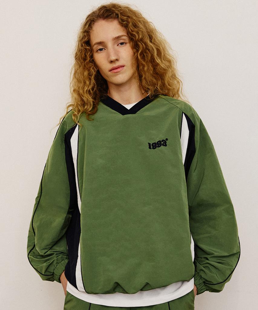 1993STUDIO Vintage Piping Windbreaker_Green
