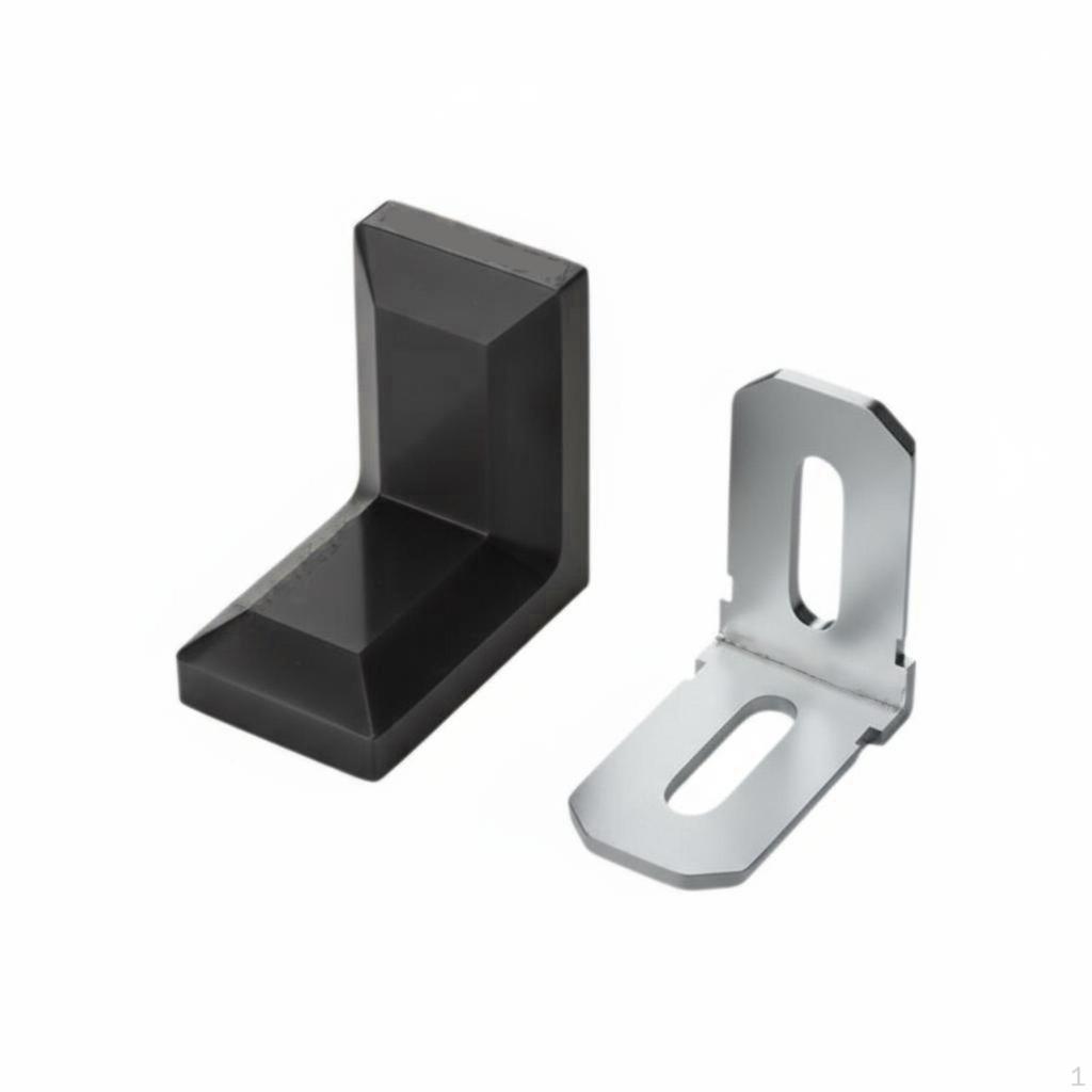 Right Angle Bracket, Nylon Corner Brace, Sturdy Duty Shelf Support, Furniture Fastening White 1