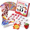 Colorful Origami Set Including 54 Sheet Double-Sided Origami And Instruction Booklet Suitable for DIY Art And Craft Holiday Gift