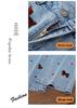 Women's Spring 2026 High-Waist Embroidered Horse Jeans - Slimming, Loose Fit, Straight-Leg Casual Pants