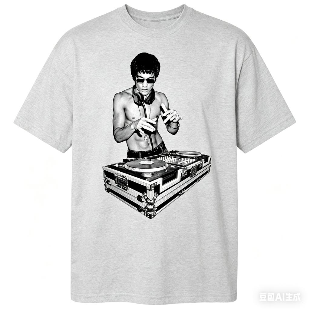 DJ Lee Inspired by Bruce T-shirt Funny Tony Stark Kung Fu Movie Fan Gift T-shirt