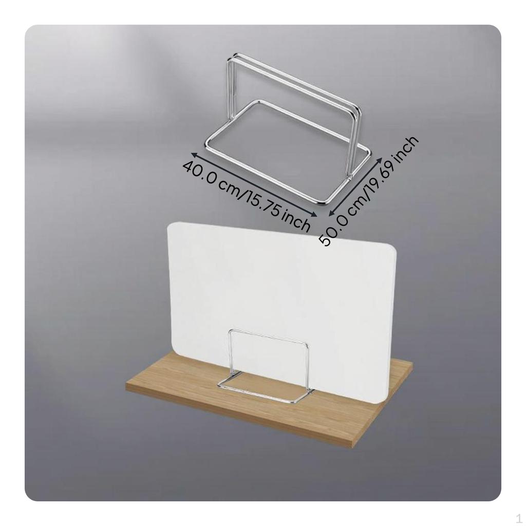 Bureau Privacy Paneel, PVC Scheidingswand, Desktop Divider voor Kantoor, School Wit 30*40cm