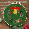 1 st Julklockmönster Broderi DIY Tygpyssel Kit Kreativt Hantverk Sömnad