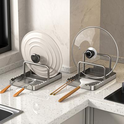 Stojan na poklice, deska na krájení na pracovní desku, stojan na špachtle, odkládací police