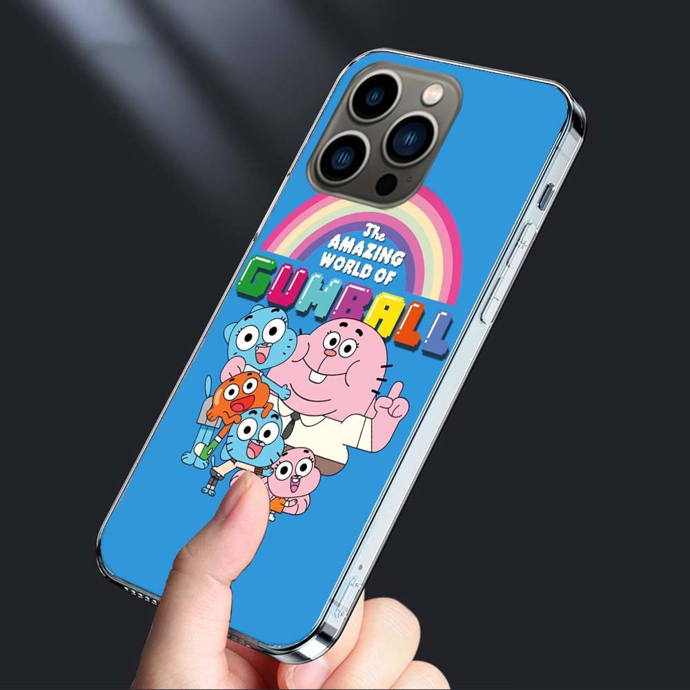 Cartoon The Amazing World of Gumball Phone Case For Iphone 16E 15 Pro 14 Plus 17E 16 17 Pro Max Air 11 12 13 Mini Shockproof