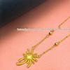 Brass Firework Tassel Necklace - Elegant Romantic Sparkle Clavicle Chain for Women 2026.