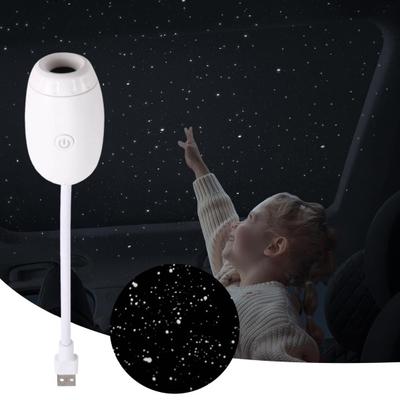 Lámpara Proyector 2 en 1 Luz Nocturna Cielo Estrellado con Lente de Cristal Luz Estelar USB Iluminación Ambiental Relajante para Dormitorio Camping Coche Viaje