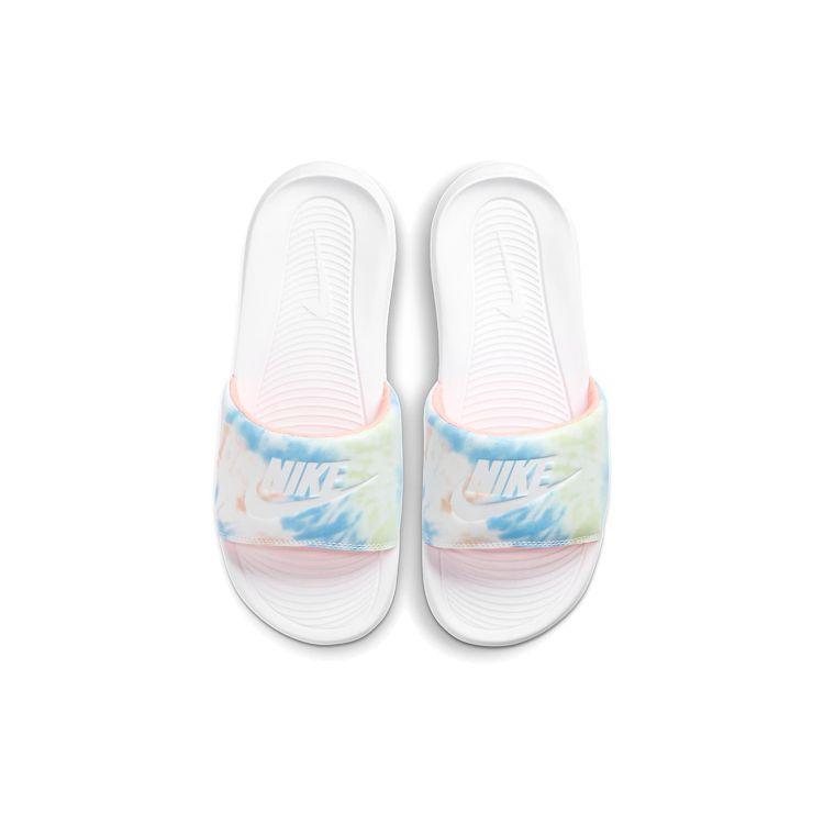 Nike Victori One Potiskované Nazouvací Pantofle Tie-Dye Dámské Tenisky Bílá Jasně-Mango Safírová CN9676-101