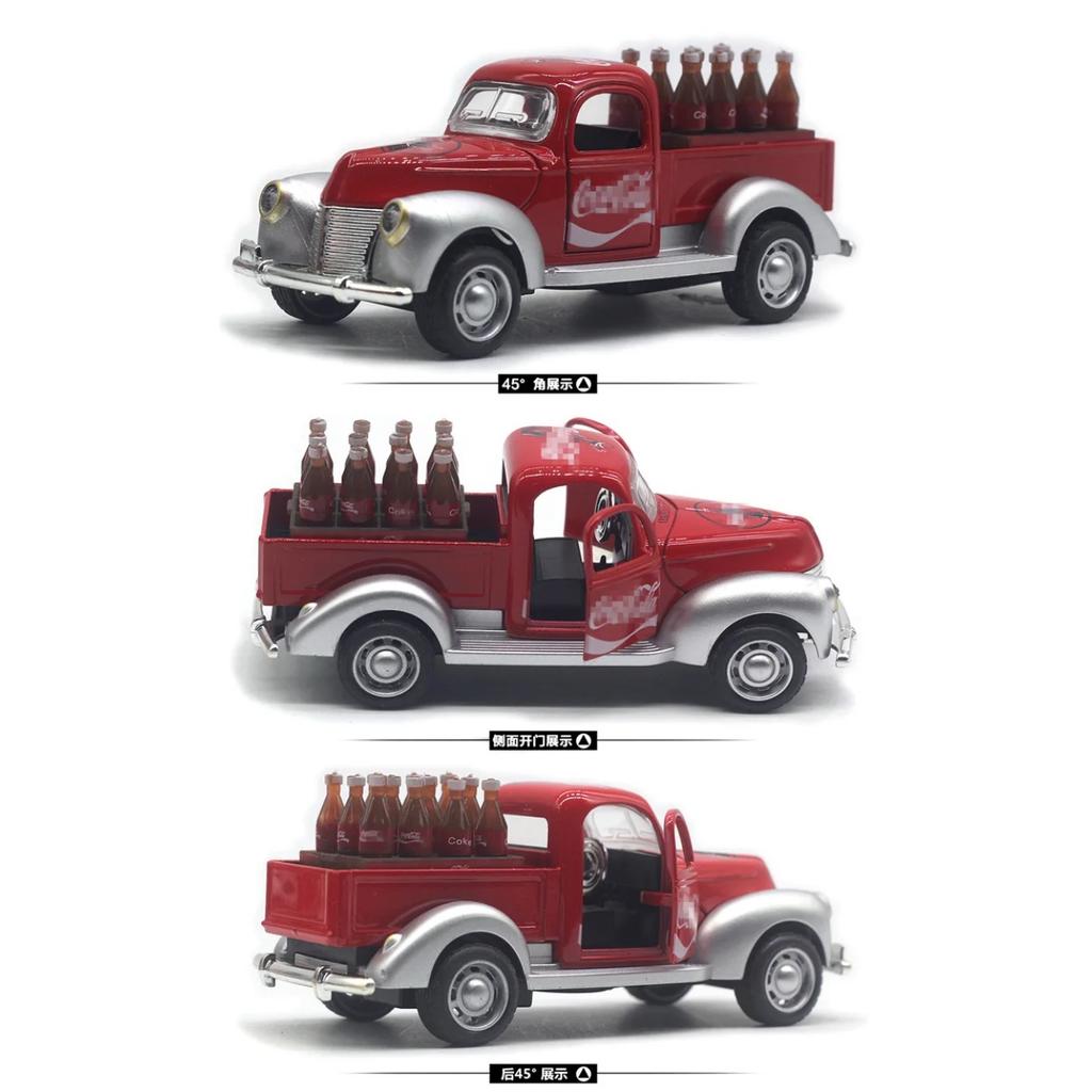 1/32 Ford Pickup Classical Vintage Car Simulation Model Sound and Light Children's Toys Collection Ornaments Gifts