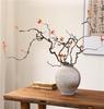 Zen Wabi-sabi Dried Flower Vase for Living Room or Hotel Decor with Dragon Jujube Branches