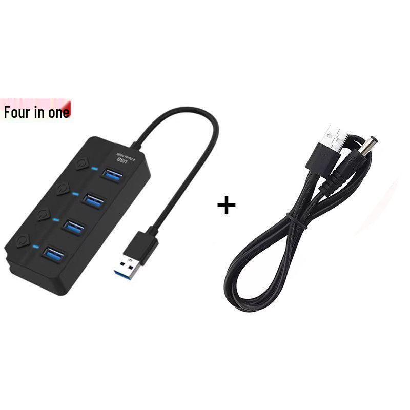 7-Port USB 3.0 Multi-Function Hub with Switch for Desktop & Laptop Expansion