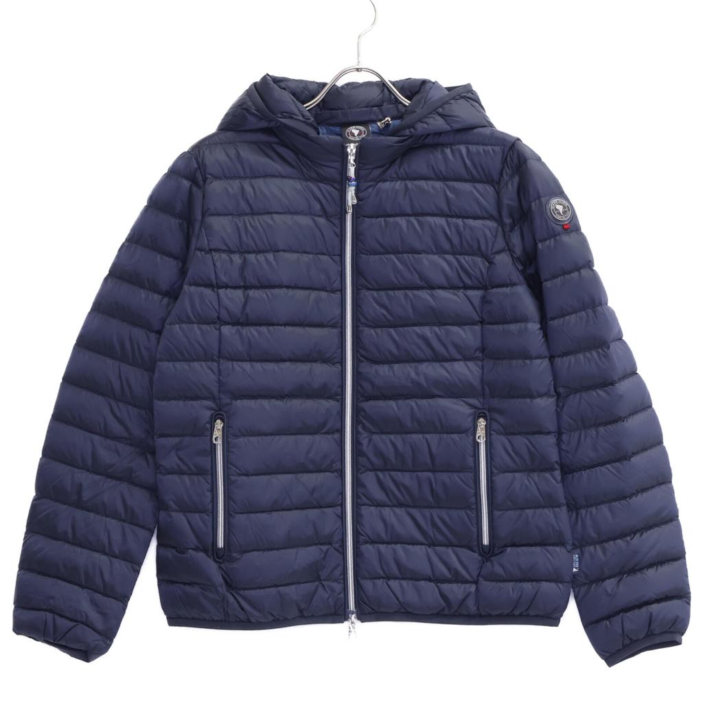 CAPE HORN 62550 PALOMA/Paloma Navy Logo Patch Hooded Down Jacket Jacket 46 NavyUsed