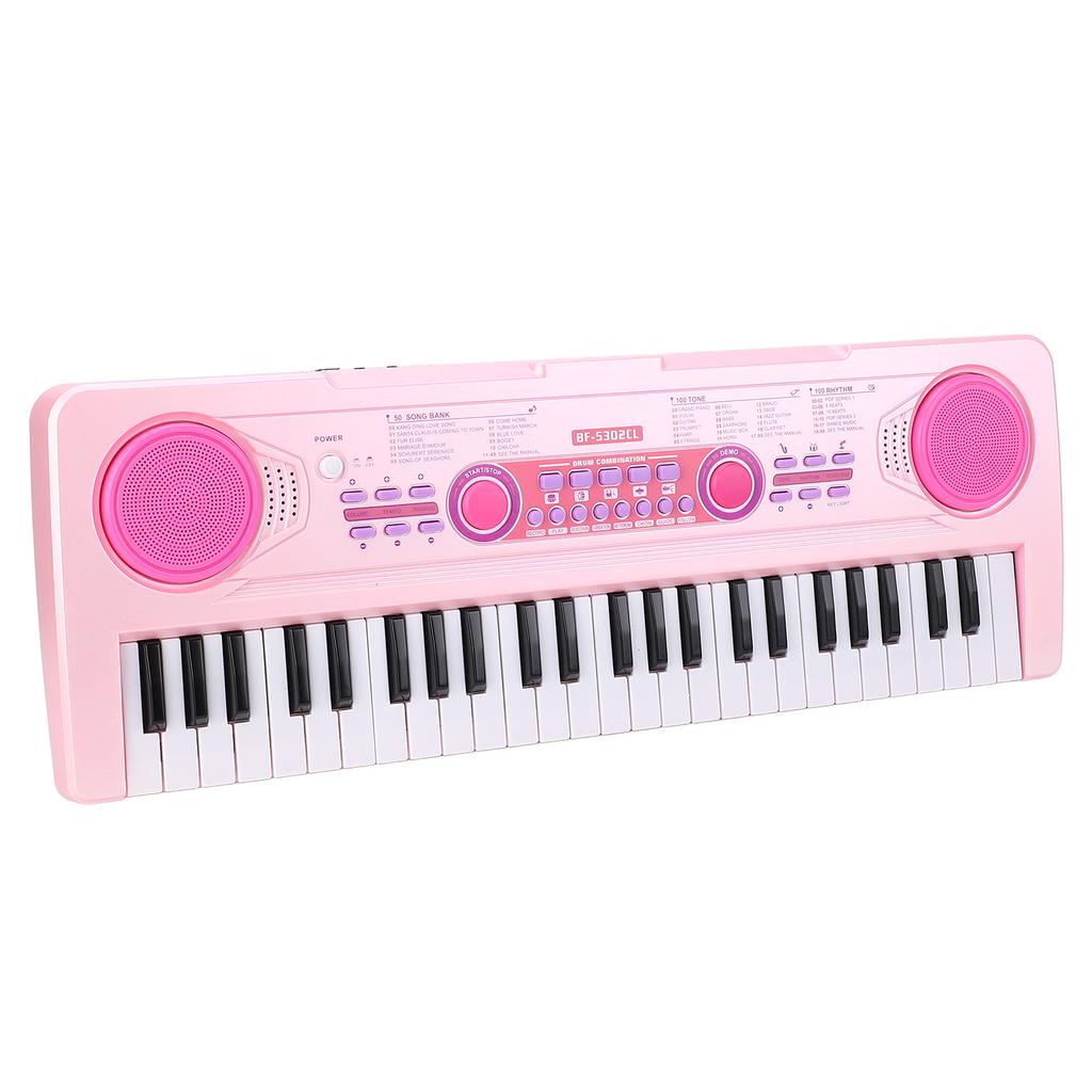 49 Keys Kids Piano Keyboard 100 Rhythms Tones Children Portable Digital Piano Educational