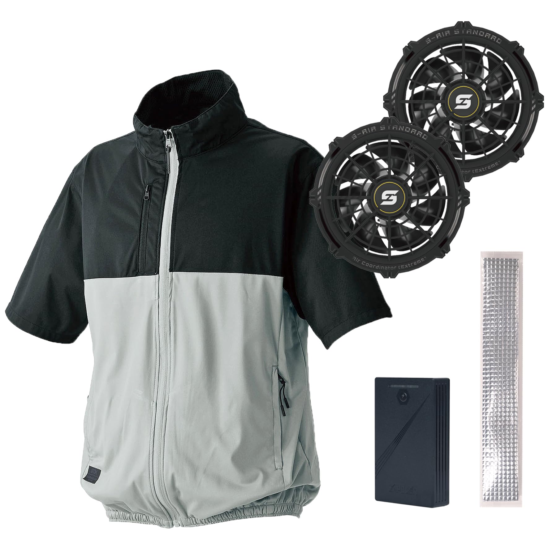 

Workwear with Fan and Ice 8903 Cool Blouson Package [Forecast] Air-Conditioned Packs, Short-Sleeve All-in-One серый