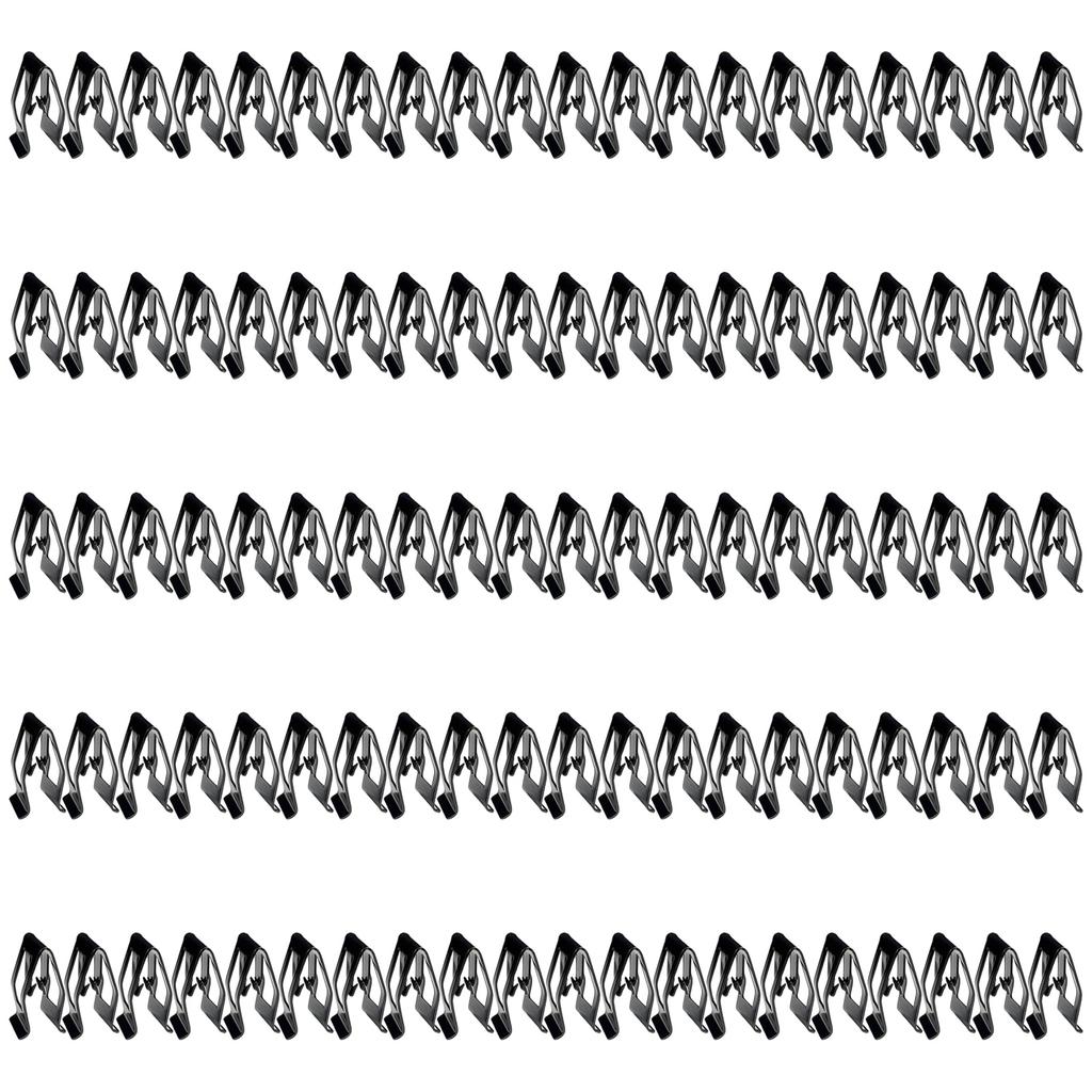 Interior Metal Retainer Clips Dashboard Panel Anti Slip Fixings Universal Application Assorted Pack for Multiple Vehicle