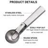 Premium Stainless Steel Ice Cream Scoop with Trigger Fruit Scoop Perfect for Frozen Yogurt Sundae Ice Cream Meatball