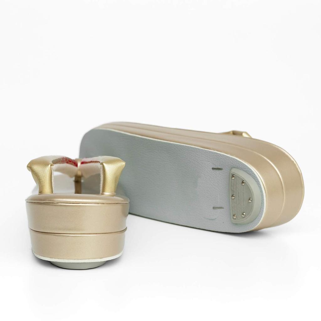 KYOETSU Zori und Taschen-Set für Zori mit japanischem Set und Typ Coming-of-Age-Zeremonien, 2-lagiger Stoff, 2-teilig (Zori Tasche), B, Damen (F, 46)