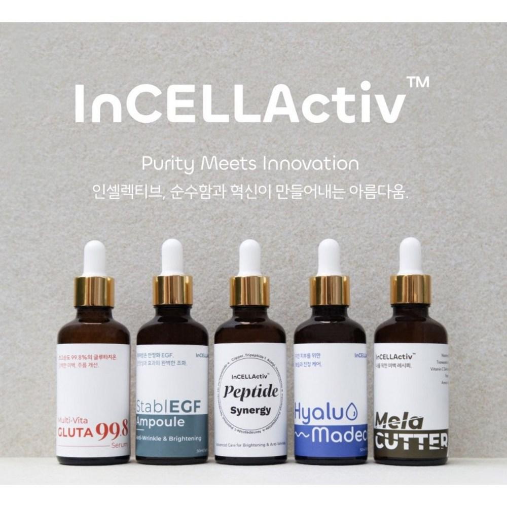 INCELLACTIV EGF10ppm Stable EGF Growth Factor EGF EGF10 EGF10ppm Ampoule 50ml