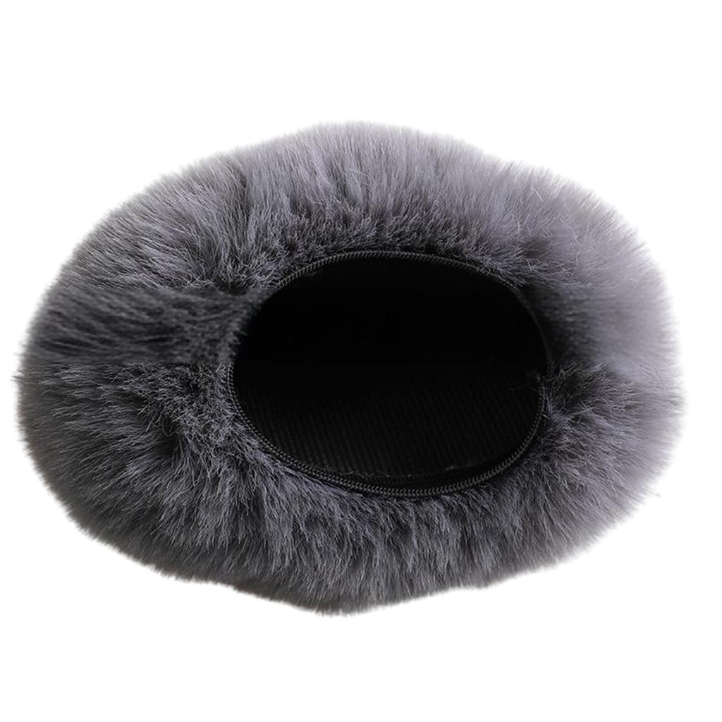Furry Microphone Muff Windproof Sleeve Windscreen For Most USB Mics Noise Cancelling for Crisp Recordings