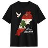 Lebanon Palestined Flag T-Shirt Summer 2026 New Cotton T Shirt for Man's Clothing and Women's Clothing Casual T-shirt Y2K Funny