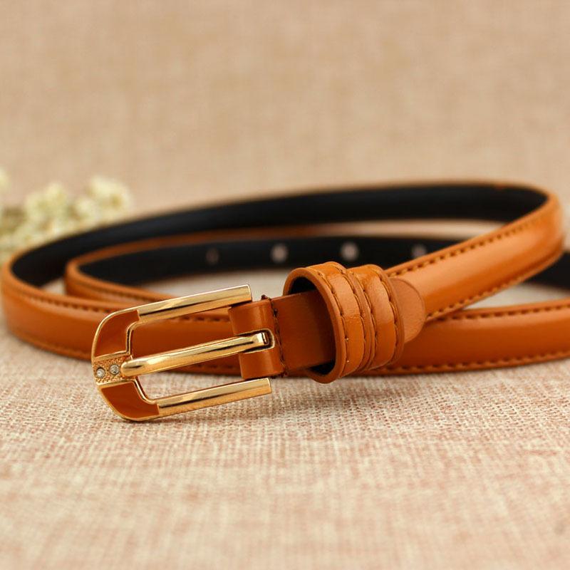 Women'S Spring And Summer Belt, Rhinestone Inlaid Pin Buckle, Women'S Thin Skirt Decorative Belt