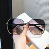 Viney Sunglasses Sunglasses Femininity Big Face Thin Summer Versatile Glasses Uv Protection