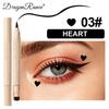 Colorful Liquid Stamp Eyeliner Red Star Heart Butterfly 2 In 1 Eye Liner Pencil Purple Pink Waterproof Eye Template Makeup Tool