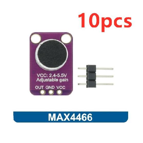 1-10pcs Sound Sensor Module Sound Control Sensor MAX4466 MAX9814 Detection Whistle Switch Microphone Amplifier For Arduino 7