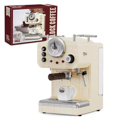 Creative Series Classic Coffee Maker Building Blocks Automatic Drink Machine Model Bricks Toys Gift for Children Kids