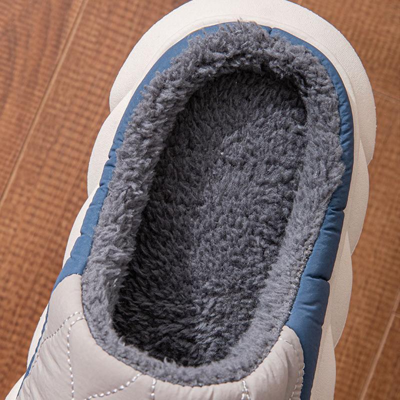 Fashion Smile Furry Men's Slippers EVA Foam Comfort House Slides Thick Bottom Popular Sole Indoor Slides Fluffy Cozy Warm Men's Slippers