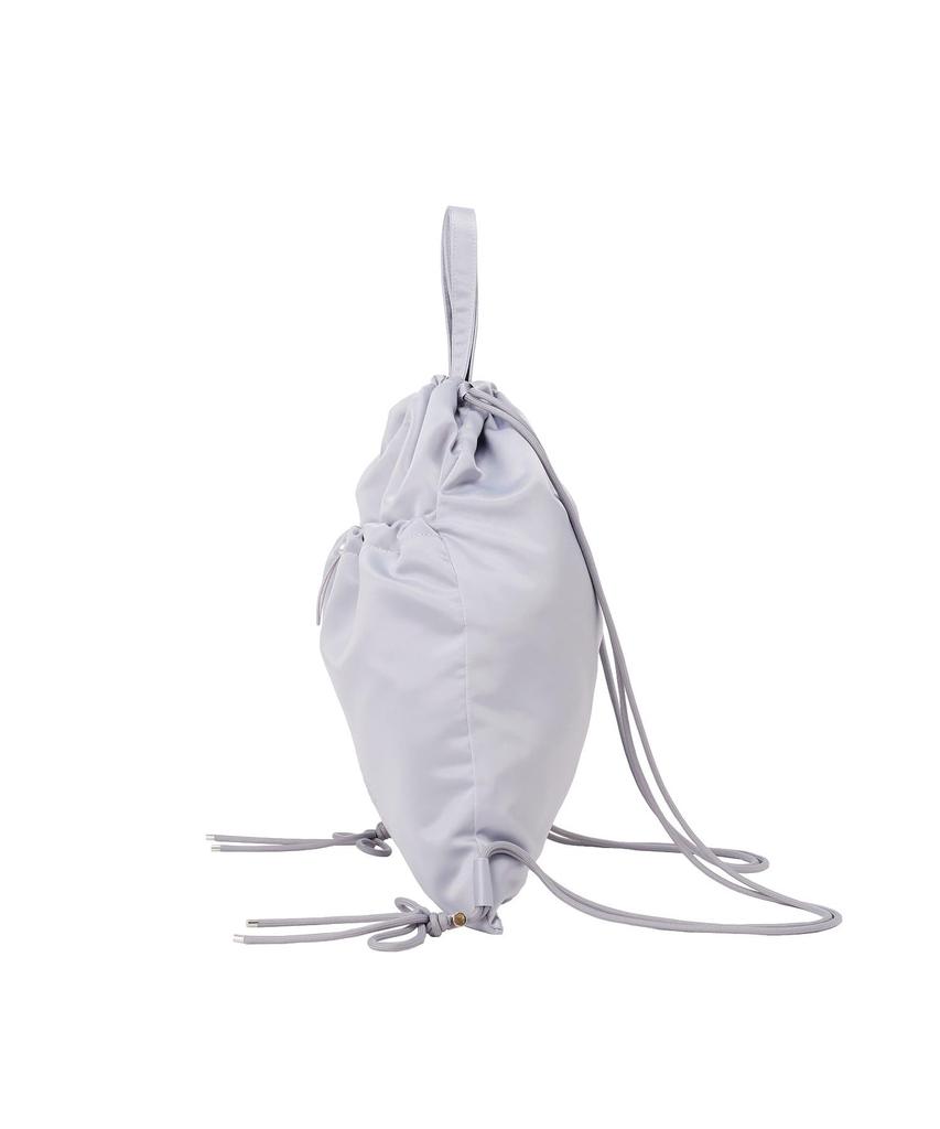 Maison de FLEUR Gathered Ribbon Size F Knapsack, Gray,