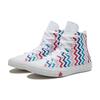 Converse Chuck Taylor All Star High 'Zigzag' Trendy Comfort Multicolor High Top Canvas Shoes Women's Colored Vertical