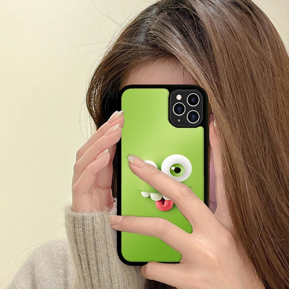 Funny Face For IPhone 17 16 15 14 13 12 11 Mini Pro Max Plus PC+TPU Back Phone Cover