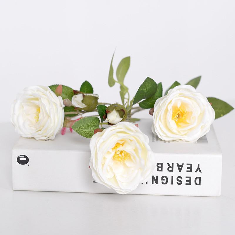 Rose Six Simulation Head Flower Artificial Flower Photography Props Home Decor