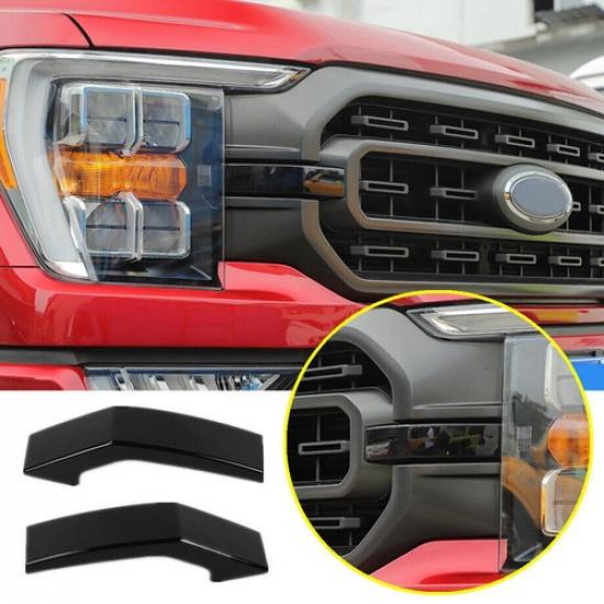 Schwarze Frontstoßstangen-Mittelgrill-Abdeckung für Ford F150 ab Baujahr 2021