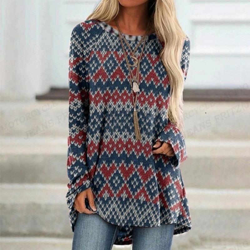 

Винтажная футболка с европейским узором, 3D-принт, женская модная футболка, топы с длинным рукавом, футболки Harajuku, женские топы Y2k 5XL