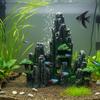 Resin Aquarium Rock Decoration Natural Stone Look Aquascape Artificial Mountain Landscape for Fish Tank Freshwater Saltwater