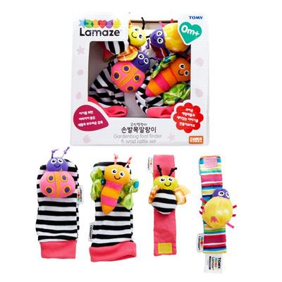 Lamaze bilek ve ayak bileği çıngırak seti Kore çocuk oyuncakları