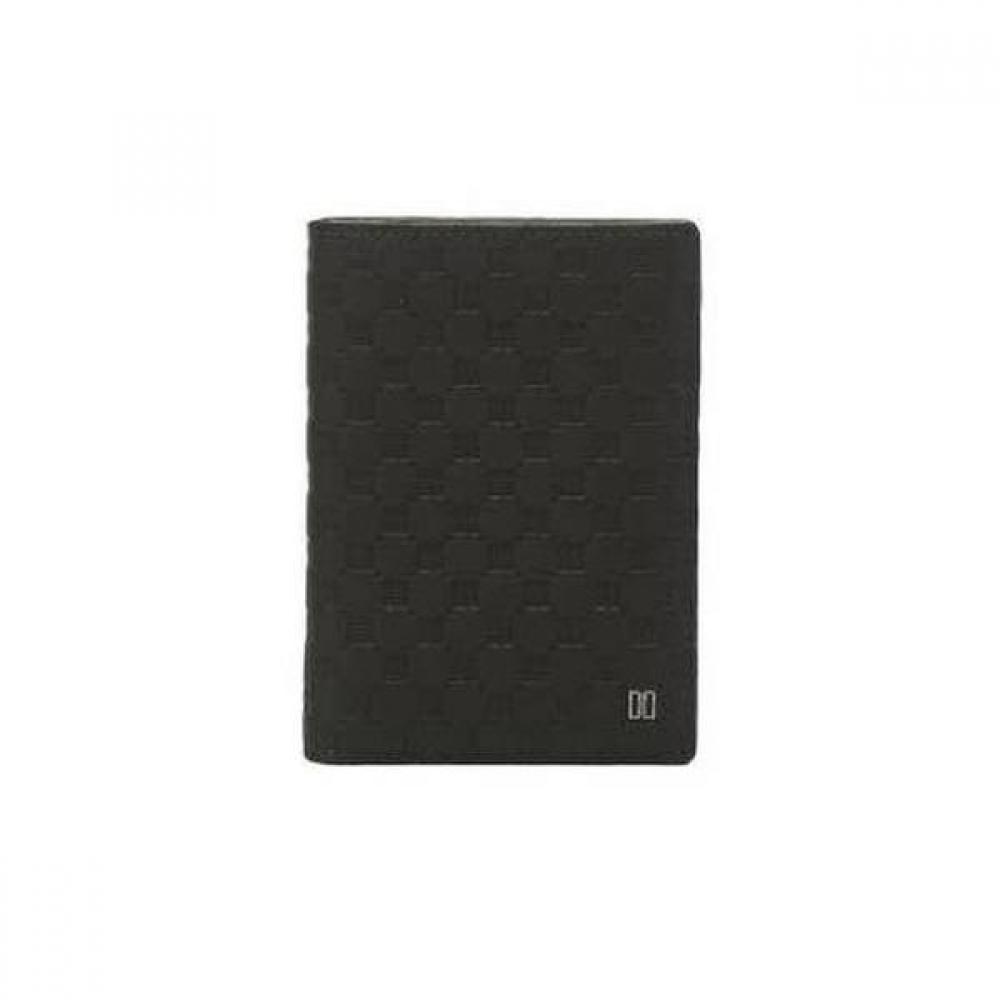 Daks Black Cowhide Wallet With Embossed Pattern Dbwa1f375bk