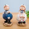 Resin Crafts Salute Doll Ornament Mediterranean Style Couple Figure Model  Home Decoration