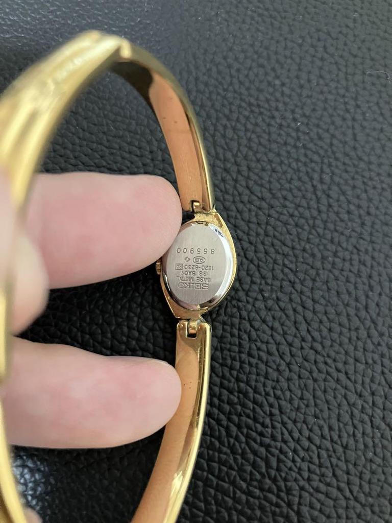 [USED] SEIKO Color Stone Ruby Women's Watch Gold