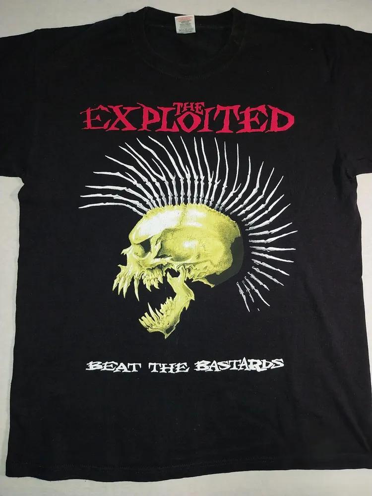 Unisex Short Sleeve Crew Neck Cotton T Shirt Exploited - Beat The Bastards S