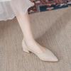 Women Low Heel Pumps Spring Autumn Pointed Shallow Mouth Soft Sole Single Shoe Ladies Work Shoes Female Solid Casual Heels Women