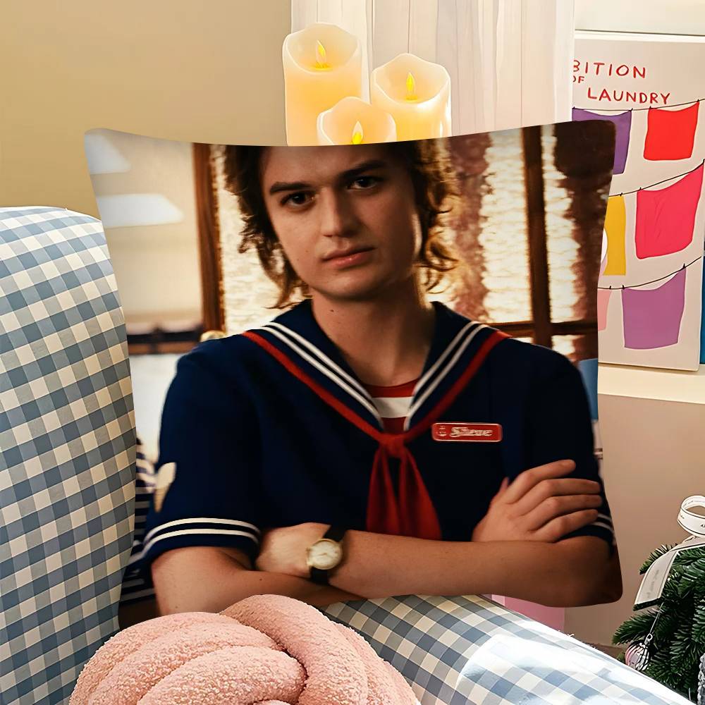 pc JJoe KKeery Djo Steve Harrington ST Pillow Case Fashion Square Pillowcase Bedroom Sofa Room Ins Decoration Leisure
